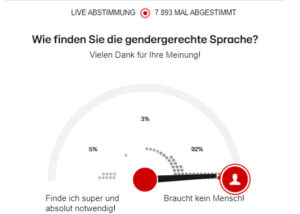 Gender Umfrage RTL