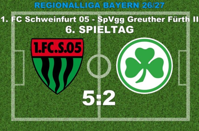 Ergebnis 1. FC Schweinfurt 05 - SpVgg Greuther Fürth 2 am 6. Spieltag der Regionalliga Bayern 2026/2027